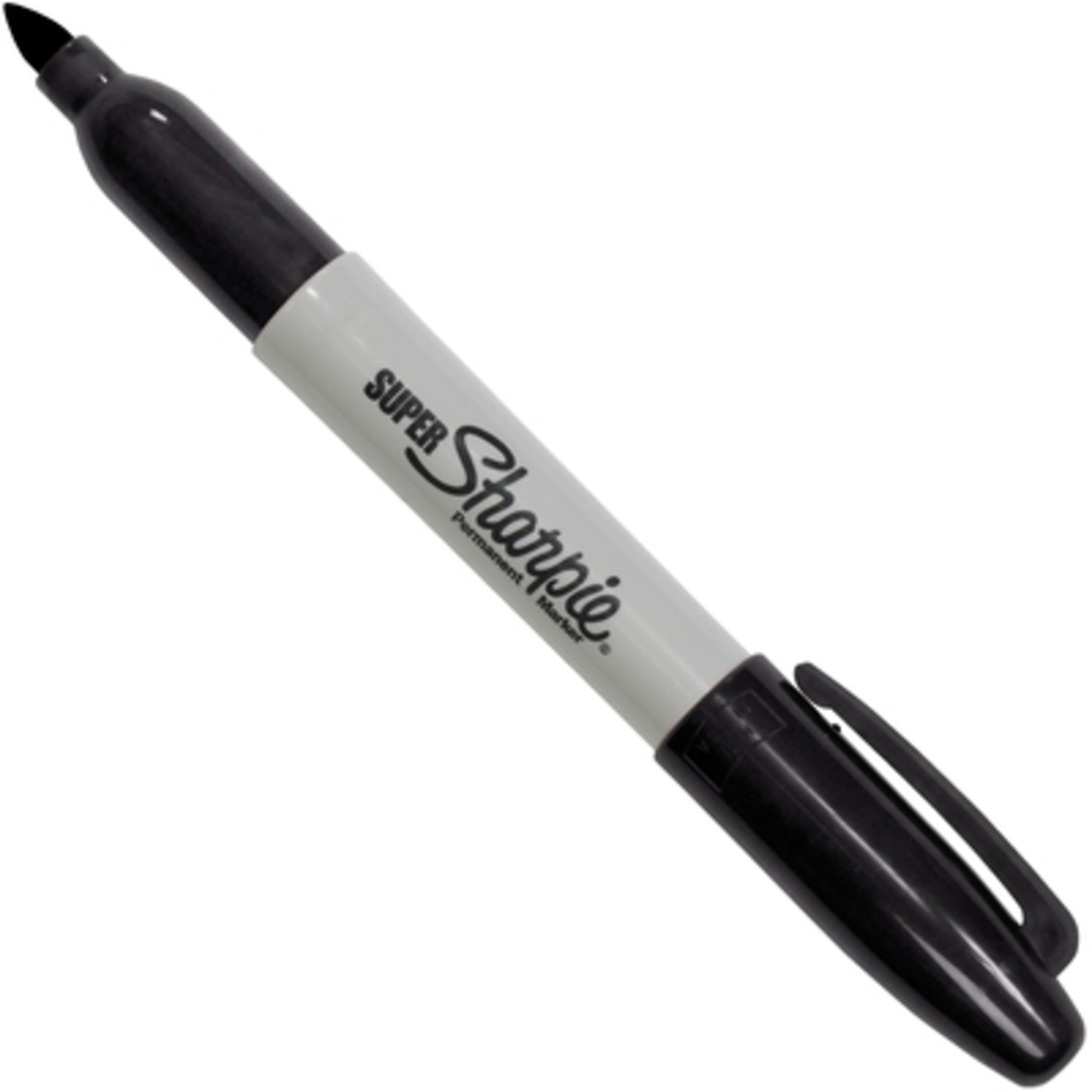 Sharpie Super Permanent Markers - Black, Bold Point, Fade-Resistant, 12 Pcs, Model# MK305BK